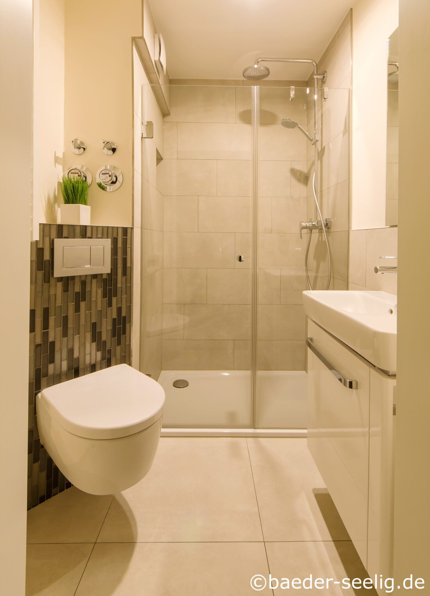 3,5 Qm Kleines Bad Mit Ein Paar Ideen Schön Gestaltet - Bäder Seelig intended for Badezimmer Klein Mit Dusche