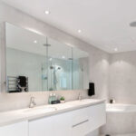 3Er Set Led Einbaulampe, Metall, Silber, Rund, D 8 Cm For Led Spots Badezimmer