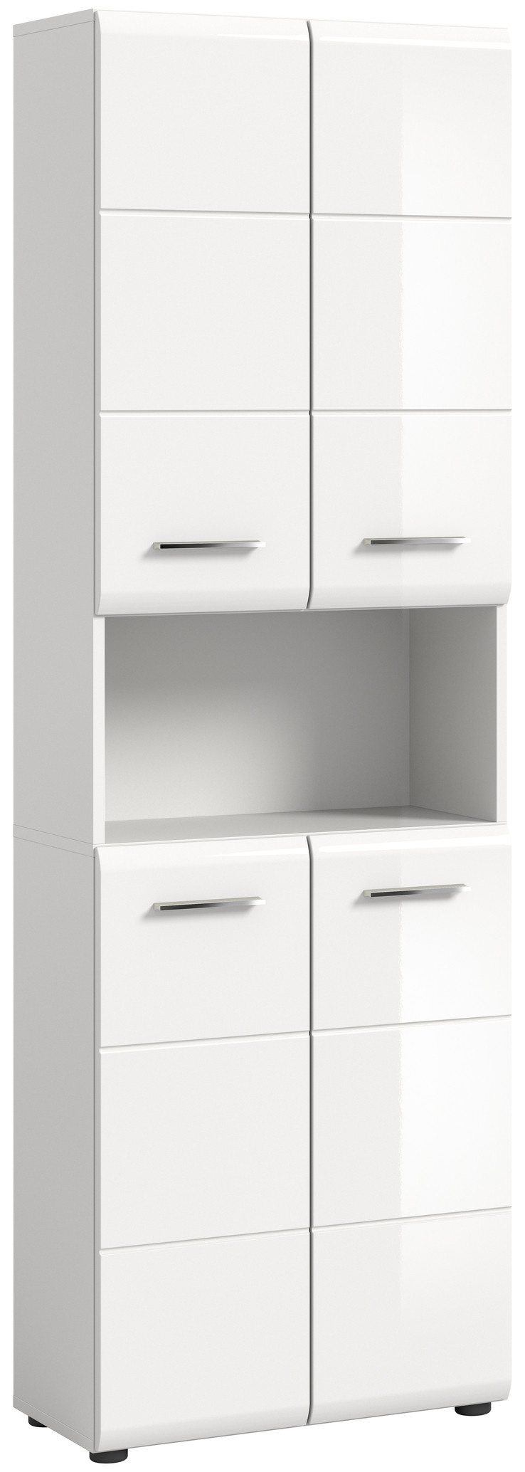 Bad-Hochschrank Logan Weiß with Badezimmer Hochschrank Weiß