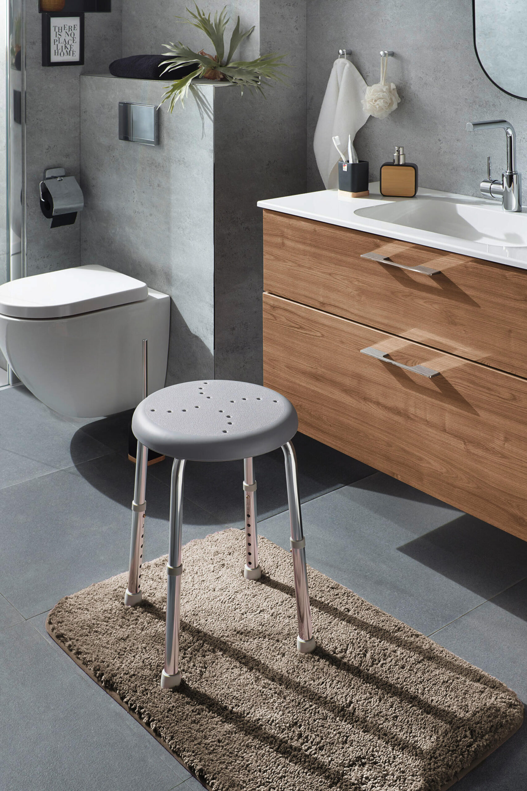 Bad-Hocker Go, Höhenverstellbar with regard to Hocker Für Badezimmer