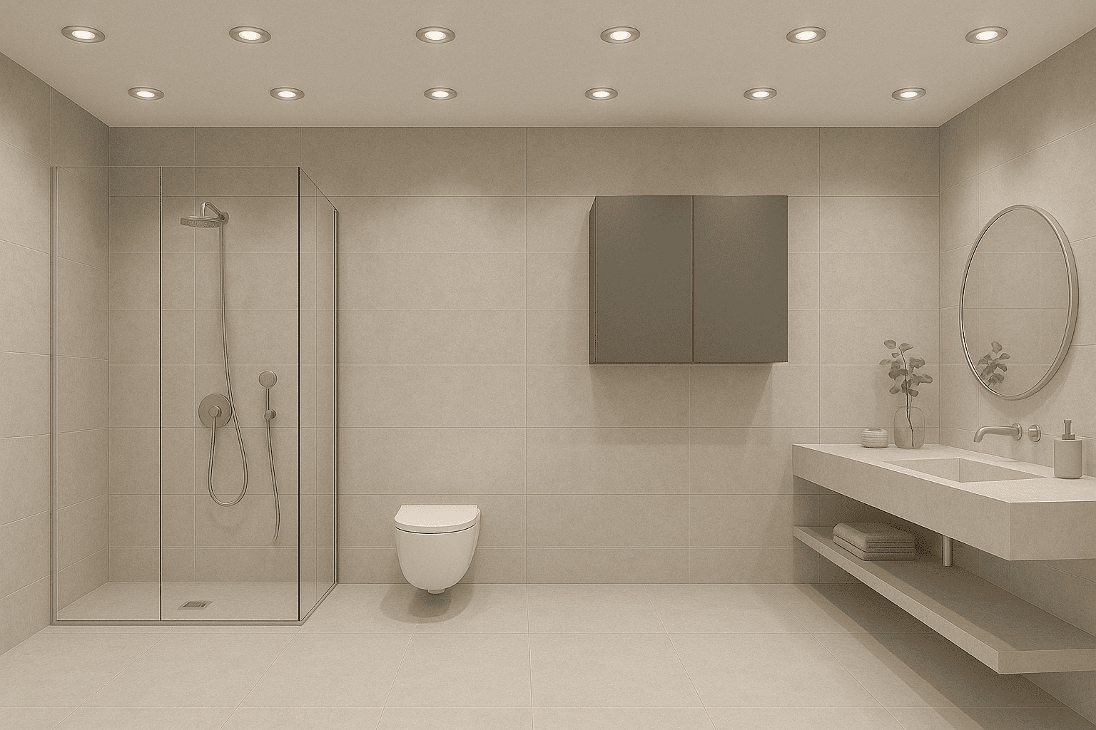 Bad Led-Einbaustrahler 230V Nur 25Mm Flach, Extrem Hell, Hohe  Farbwiedergabe Ra &gt;90, Dimmbar 7W Statt 90W Eisen 60° Rund Ip44 pertaining to Deckenspots Badezimmer