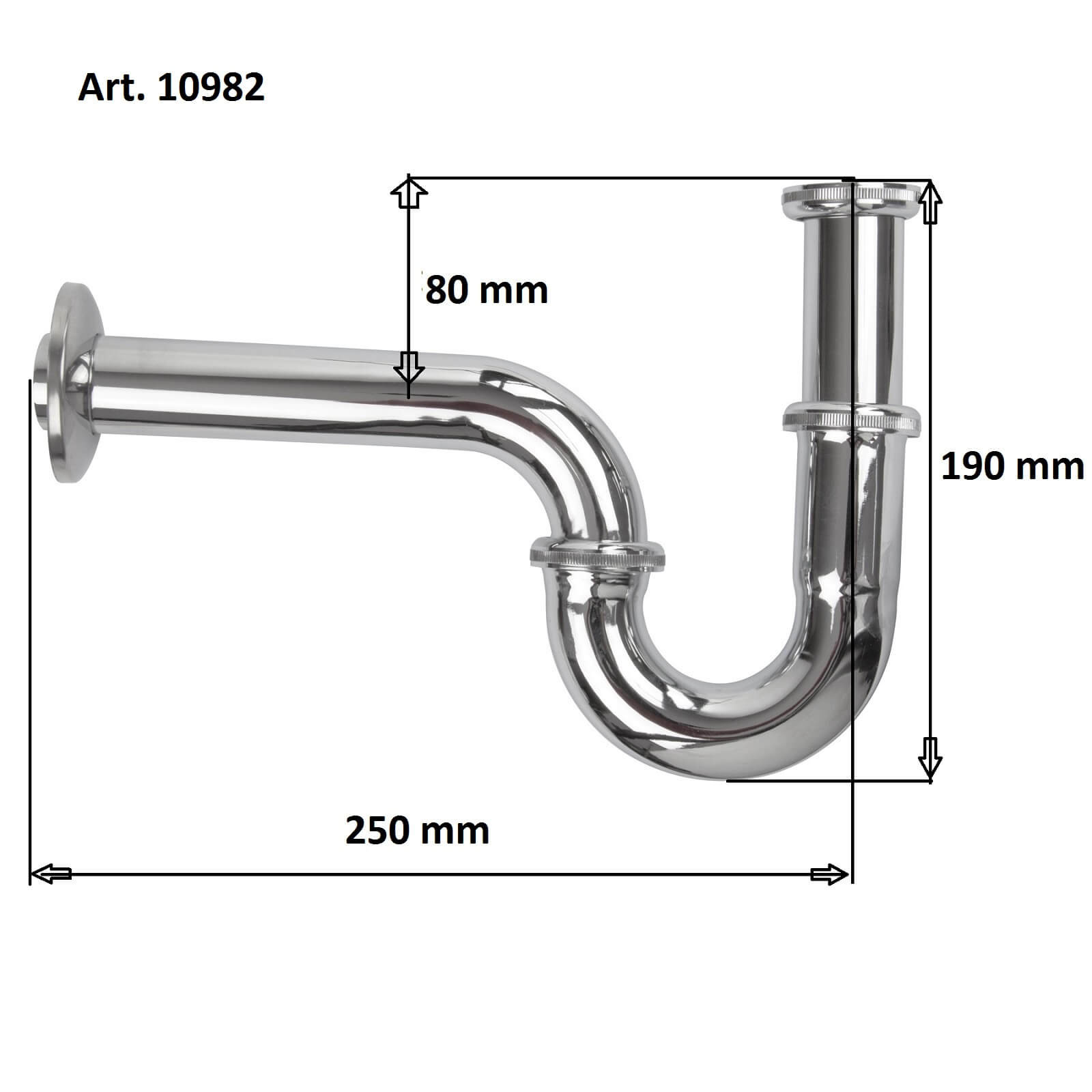 Bad Waschbecken Siphon 1 1/4 Zoll X 32 Mm Röhrensiphon Verchromt intended for Siphon Badezimmer