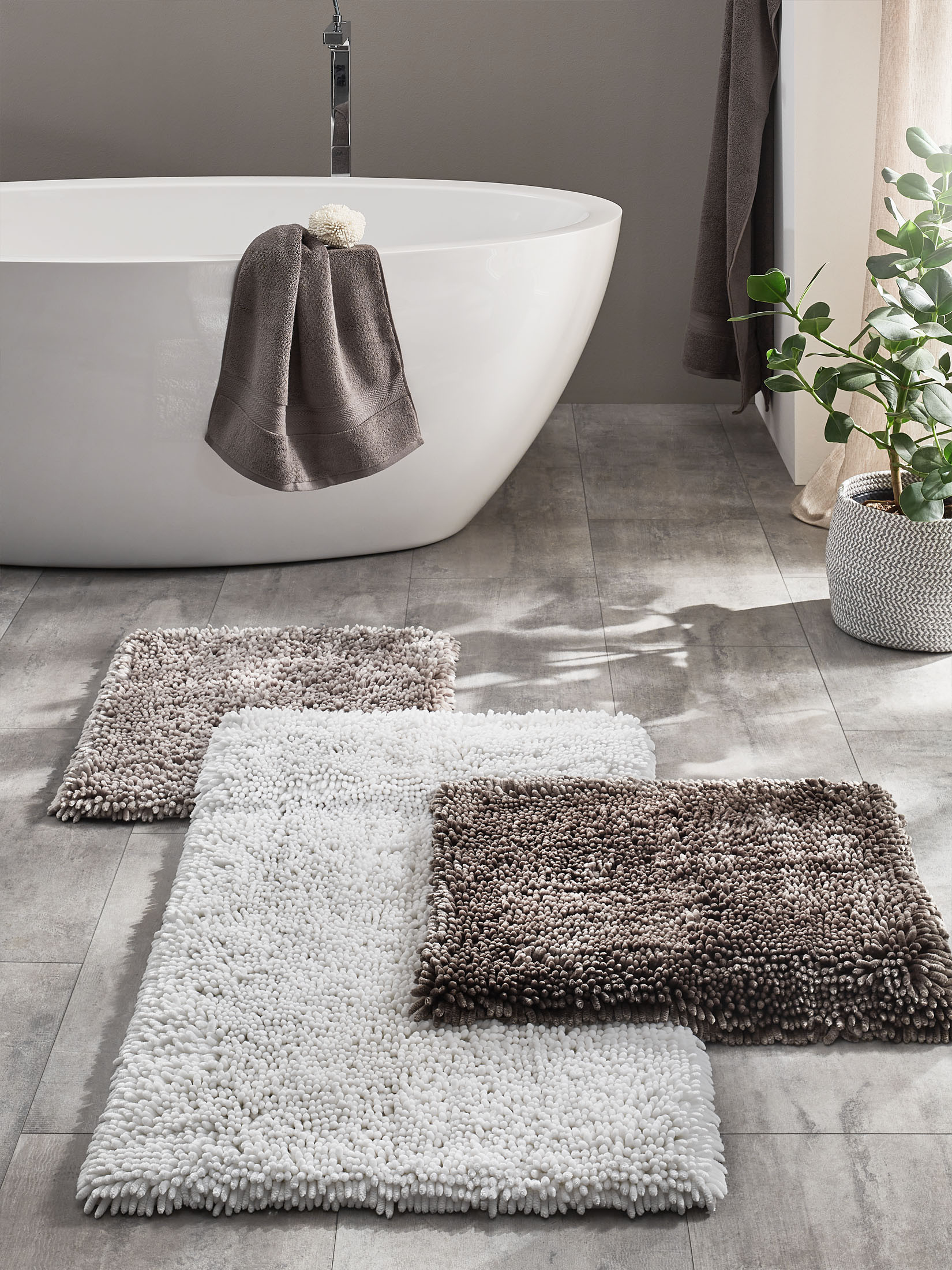 Badematten Von Kibek - Torani In Weiß, 60 X 100 Cm inside Läufer Badezimmer
