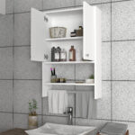 Badezimmer Hängeschrank Vira 90X59 Cm Weiß With Hängeschrank Badezimmer