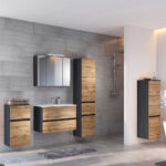 Badmöbel-Set Endely Breite: 180 intended for Badezimmer Set Holz