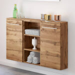 Badmöbel Sideboard, Louny-03 In Wotaneiche Nb., B/H/T: Ca. 90/66/20 Cm throughout Badezimmer Sideboard