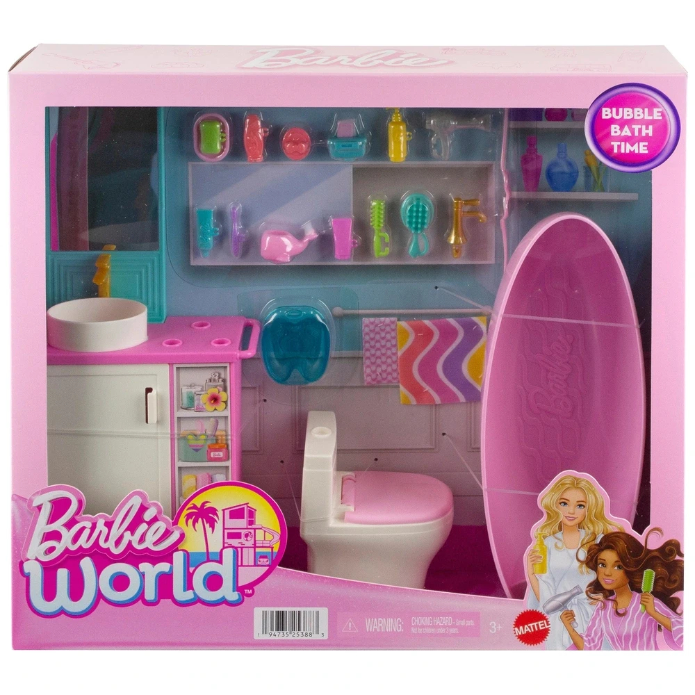 Barbie World Badezimmer Mit Badewanne for Barbie Badezimmer