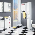 Calmo2Go Bad Hochschrank Pertaining To Badezimmer Hochschrank Roller