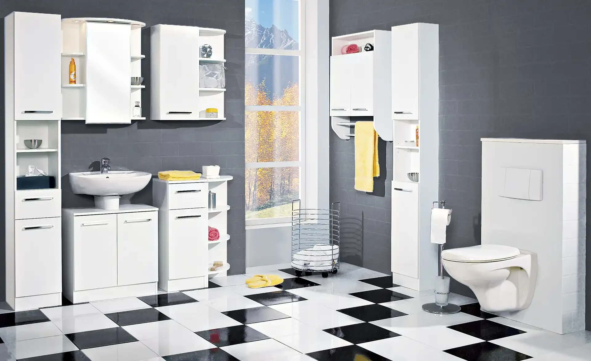 Calmo2Go Bad-Hochschrank pertaining to Badezimmer Hochschrank Roller