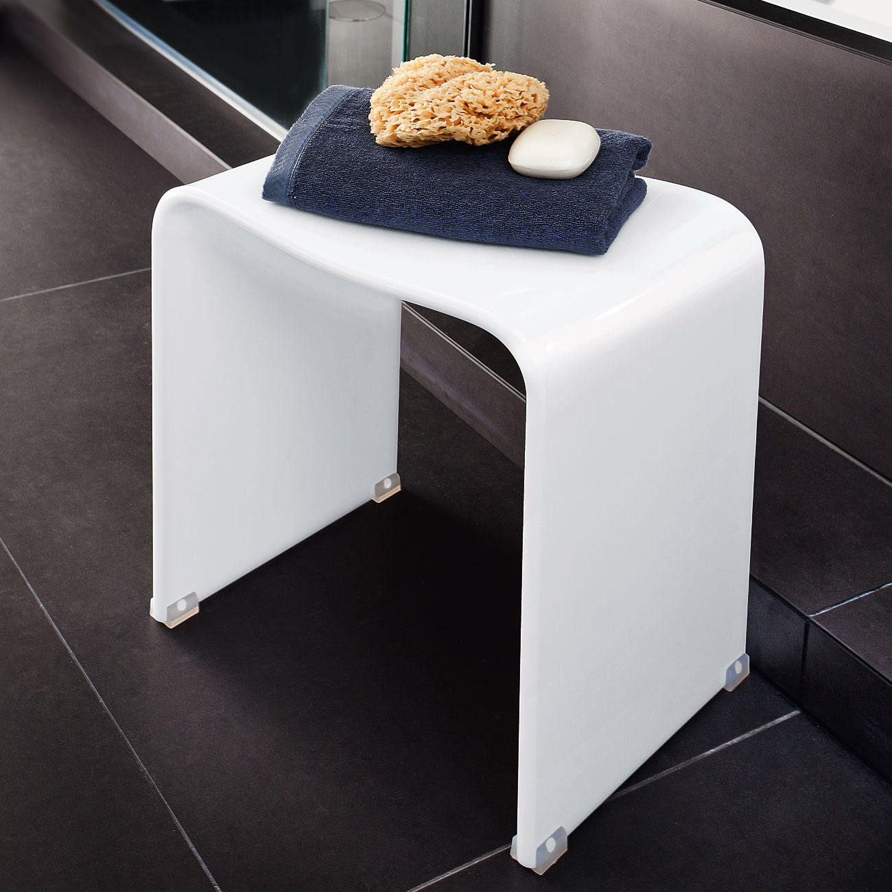 Decor Walther Acryl-Badhocker Dw80, Weiß Online Kaufen within Hocker Für Badezimmer