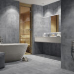Dunkelgraue Fliesen In Betonoptik | Luna | 60X60 intended for Graue Fliesen Badezimmer