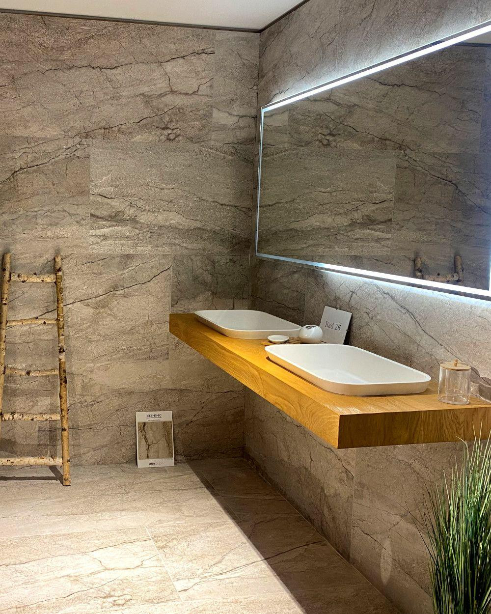 Fliesen Forest Brown Natursteinoptik 60X120 Cm | Mare Beige with Fliesen Badezimmer