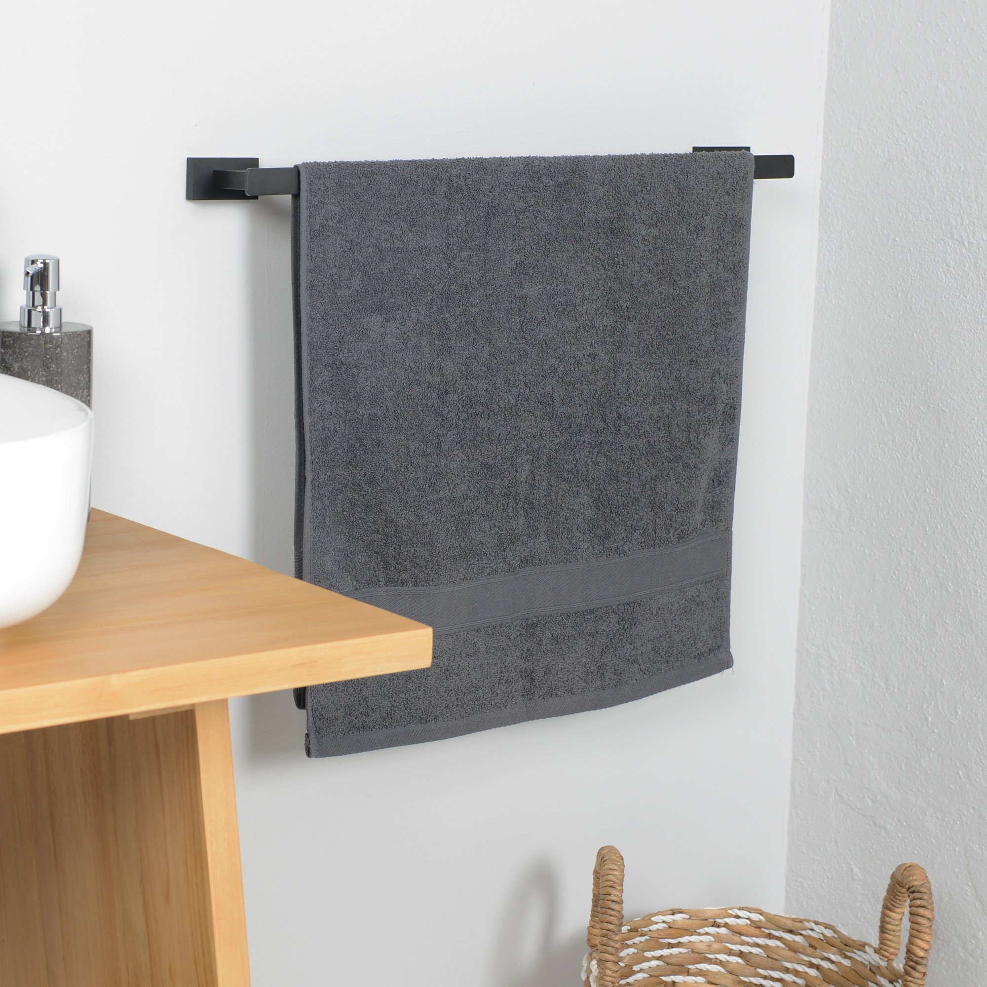 Handtuchhalter Schwarz with Badezimmer Handtuchhalter