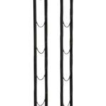 Handtuchhalter Wand 80 Cm Metall Schwarz 96243 Dandibo Inside Handtuchregal Badezimmer
