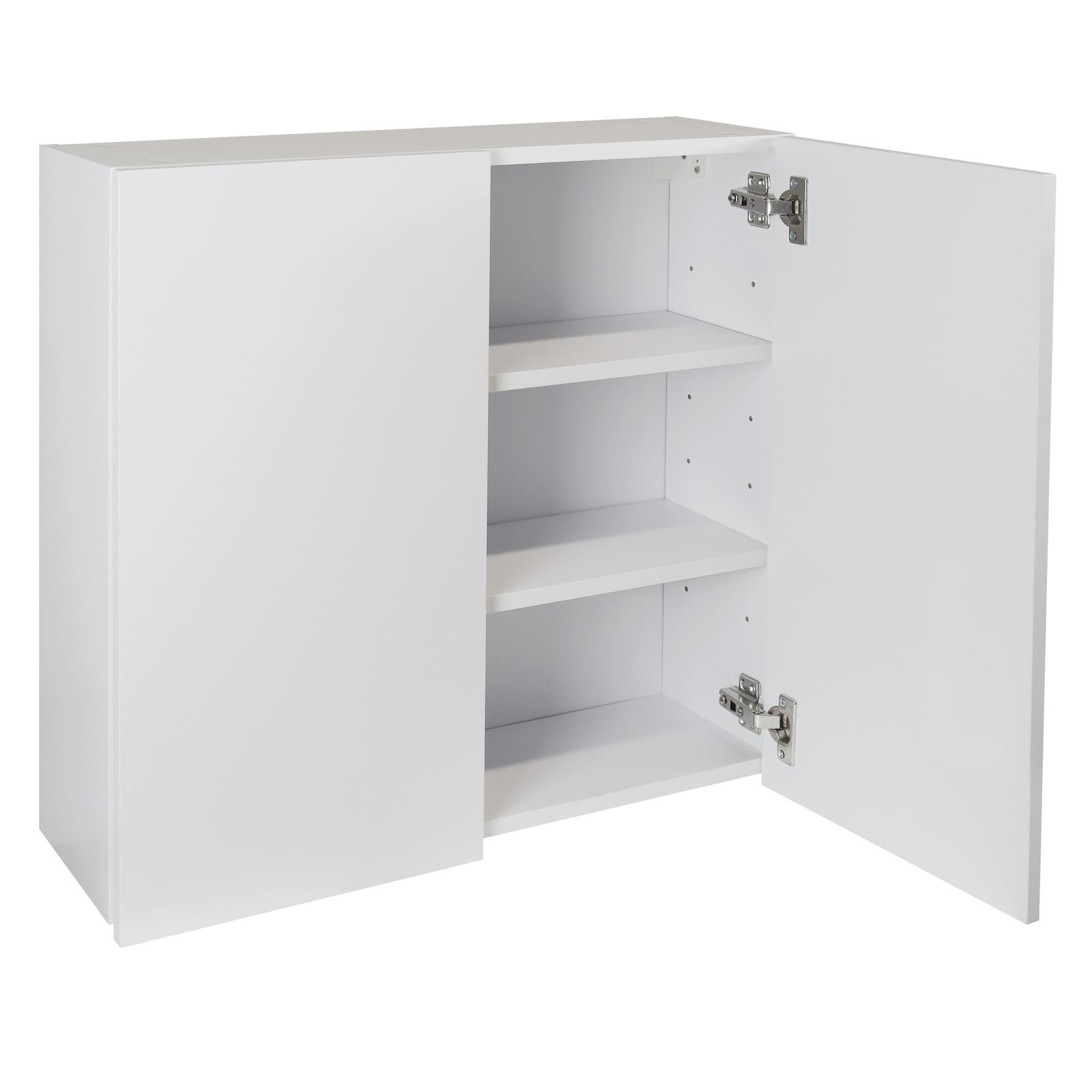 Hängeschrank &quot;Anna&quot; In Weiß Für Badezimmer 60X20X60Cm Flügeltüren within Badezimmer Hängeschrank Weiß