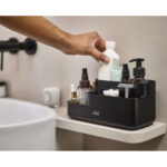 Joseph Joseph Easystore Badezimmer-Organizer, Schwarz with Organizer Badezimmer