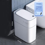 Kaufe 14L Intelligenter Badezimmer Mülleimer Mit Automatischer With Badezimmer Mülleimer