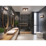 Ledvance Bad Deckenleuchte Decor Square 4 Flammig Schwarz 35X35 Cm Within Badezimmer Lampe Decke