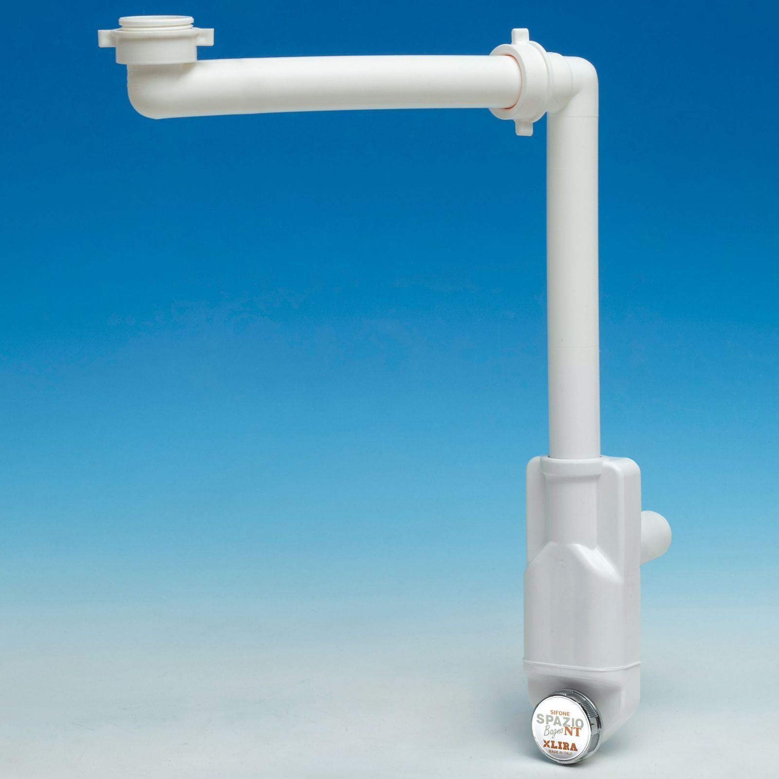 Lira Raumspar-Siphon Mit Revisionsöffnung, 32 - 40 Mm, Weiß, Ablaufgarnitur  A.8274.01 Für Küche Und Bad intended for Siphon Badezimmer