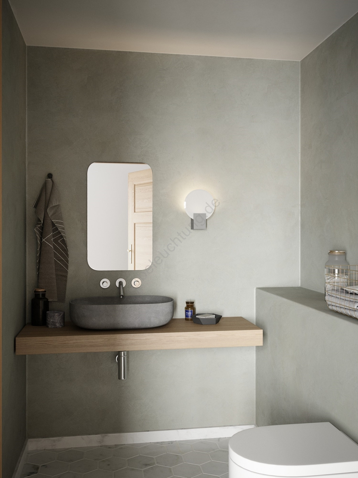 Nordlux - Led Dimmbare Badezimmer-Wandleuchte Hester Led/9,5W/230V Ip44 Weiß intended for Wandleuchte Badezimmer