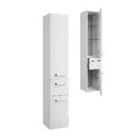 Pelipal Serie 4010 Badezimmer Hochschrank 2 Türig Mit 1 Schubkasten In  Korpus Glanz Weiß Front Hochglanz Weiß Höhe Ca.168 Cm Pertaining To Badezimmer Hochschrank Weiß