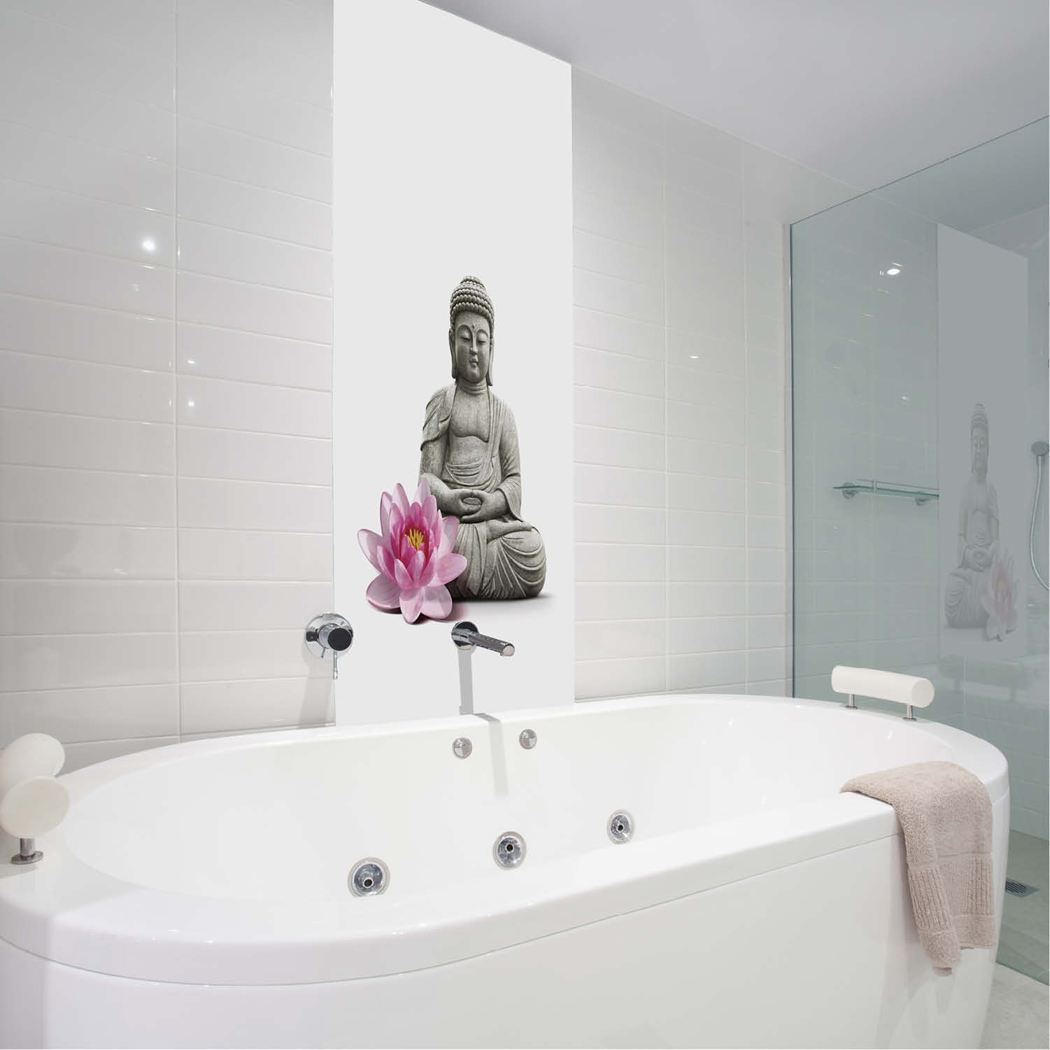 Shower Buddha in Buddha Badezimmer