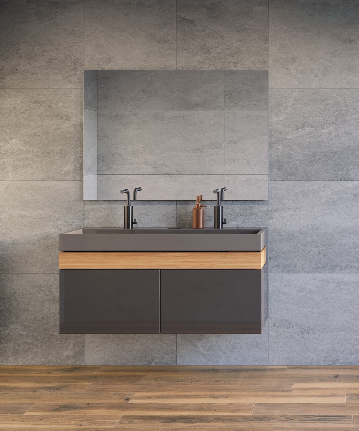 Steinoptikfliesen | 60X60Cm | Grau in Badezimmer Fliesen Steinoptik Grau