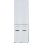 Trendteam Bad Hochschrank Skin Bad Weiß 60 Cm Kaufen Bei Obi Pertaining To Badezimmer Hochschrank Weiß