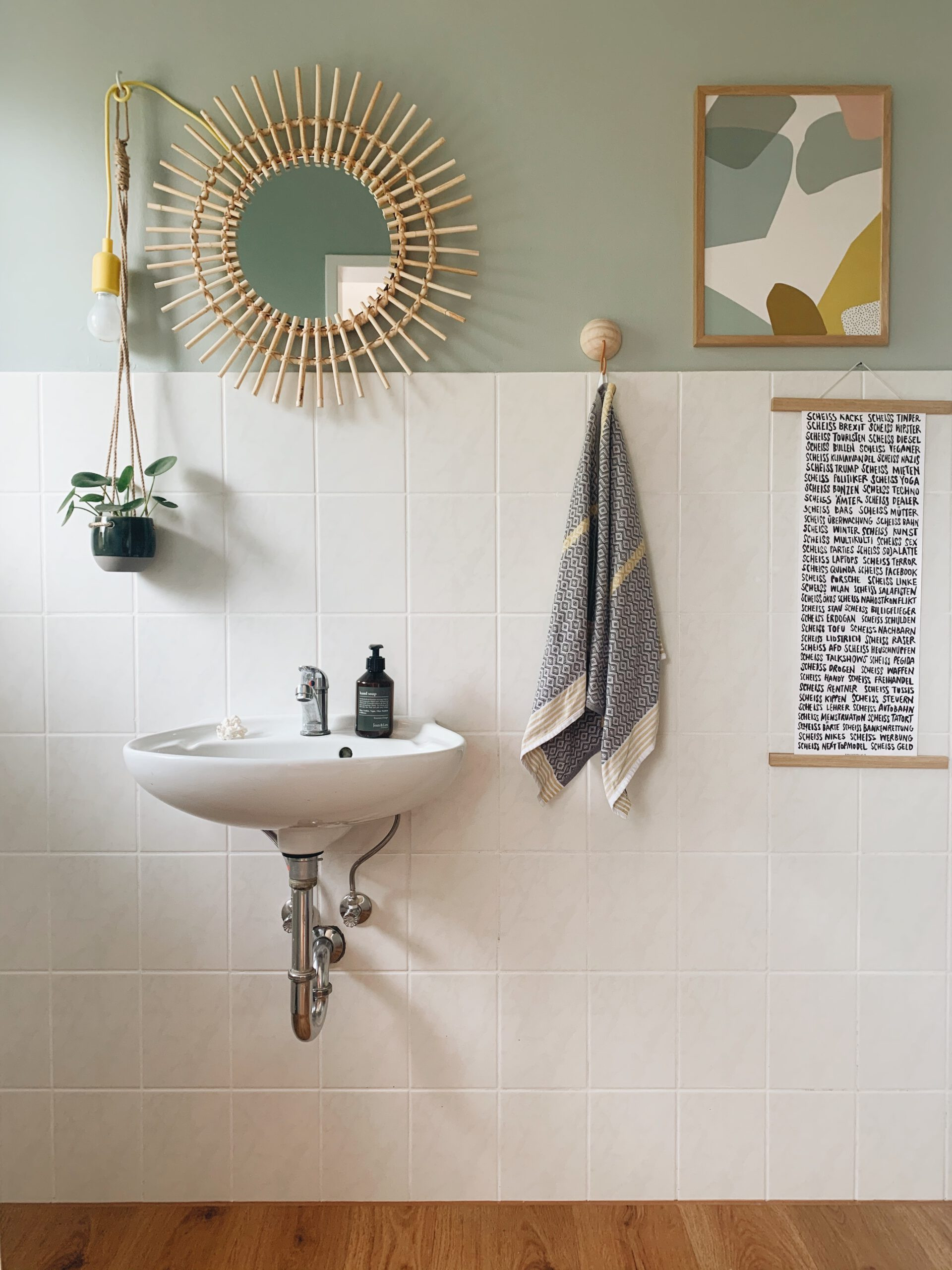 Unser Badezimmer-Makeover Mit Kleinem Budget - Sarahplusdrei throughout Diy Badezimmer