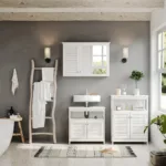 Vicco Midischrank Weiß 60 X 80 Cm Mit Türen Und Offenem Fach, Riad Throughout Poco Badezimmer