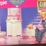 Vintage Barbie Badezimmer Spielset Mattel 67555 92 Selten Neu Versiegelt Intended For Barbie Badezimmer