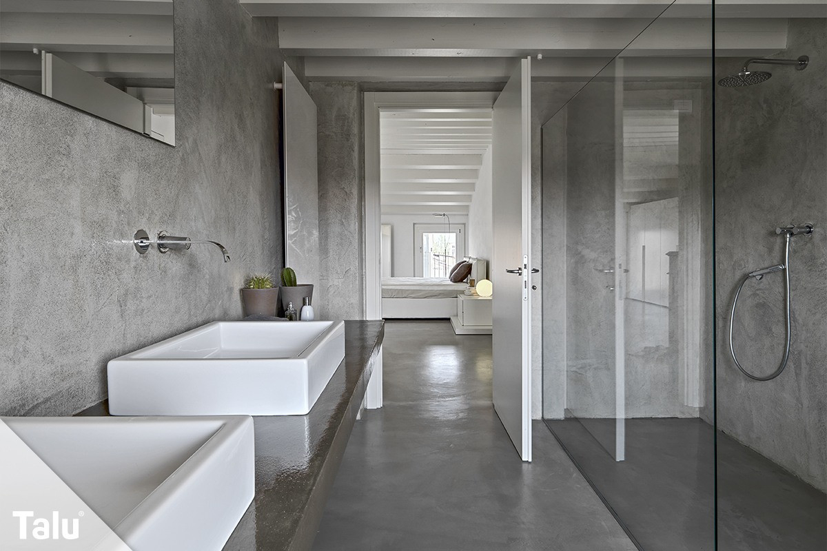 Welcher Putz Eignet Sich Im Badezimmer? - Talu.de throughout Rollputz Badezimmer