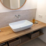 Wie Haltbar Ist Ein Waschtisch Aus Holz? • Zuschnittprofi.de For Badezimmer Holz Waschtisch