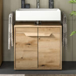 Zanto Waschbeckenunterschrank Schmal, Material Dekorspanplatte with Badezimmer Unterschrank Schmal